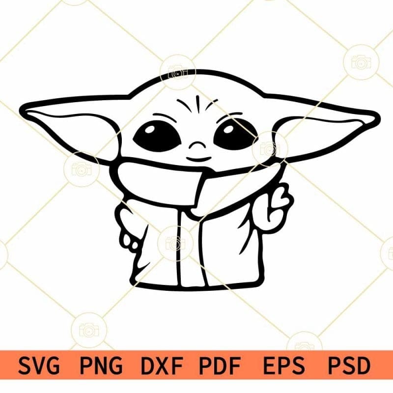 Baby Yoda SVG free, Baby Yoda PNG, Star Wars SVG free