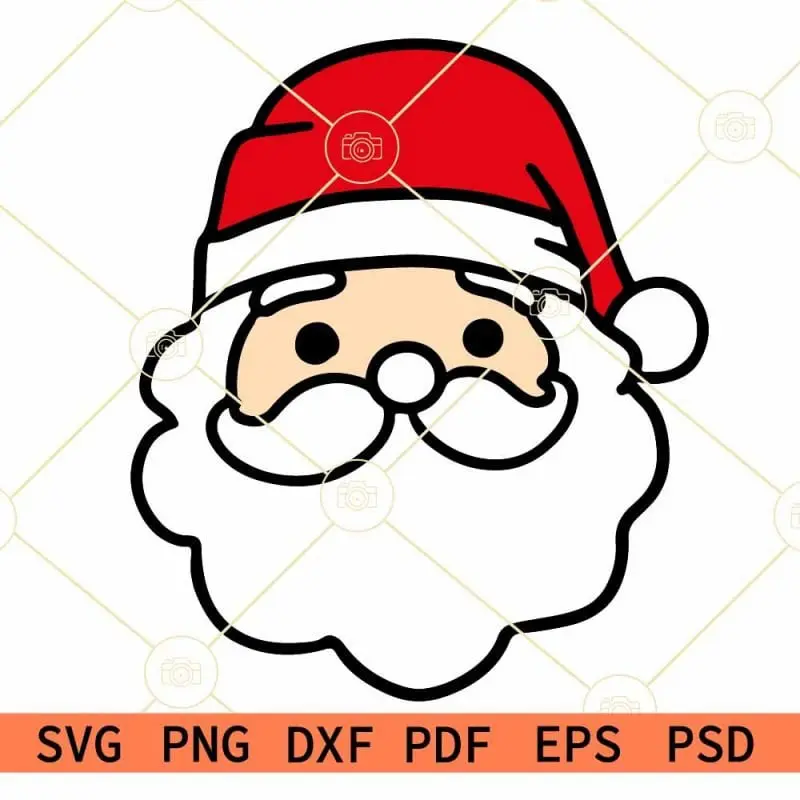 Santa face svg free, Christmas santa svg free, Christmas svg free