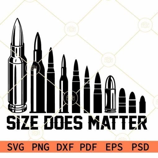 Size Does Matter SVG, adult SVG, Bullet Clipart SVG, Bullet SVG