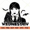 Wednesday Addams SVG free, Addams family SVG free, Jenna Ortega Svg free