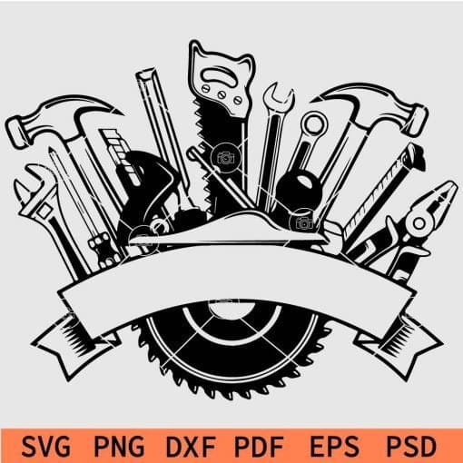 Builder tools name frame svg