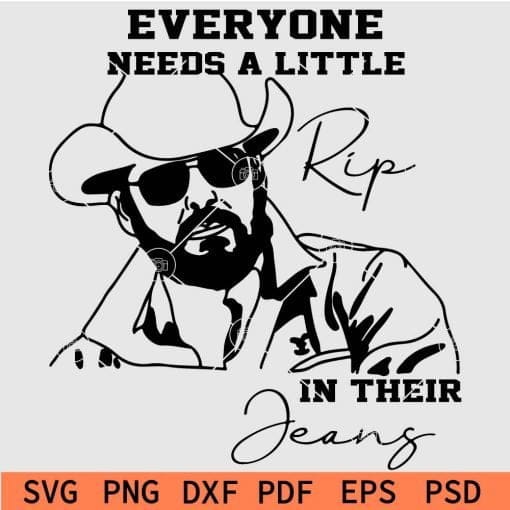 Everyone needs a little RIP in their jeans svg