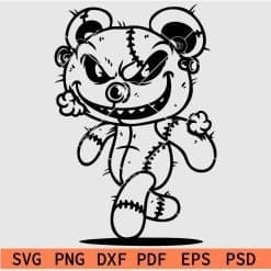 Evil Teddy Bear SVG