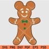 Ginger bread Mickey svg