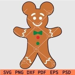 Ginger bread Mickey svg