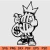 King Money Middle Finger svg