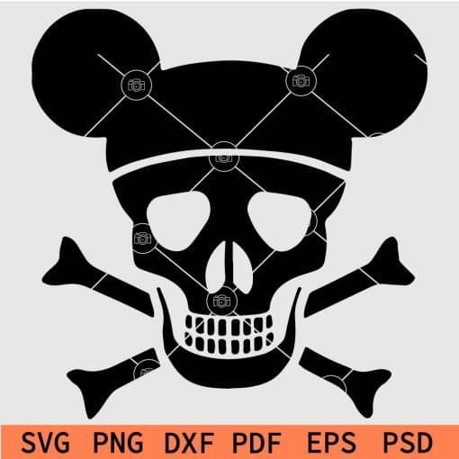 Mickey Skull svg