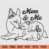Mom and me svg