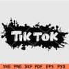 Tiktok splatter svg