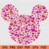 Valentine Mickey svg