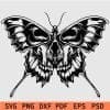 butterfly skull svg