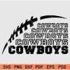 cowboys stacked svg