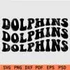 dolphins waved svg