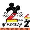 mickey birthday 2 svg