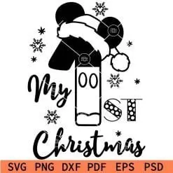 my 1st christmas SVG