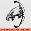 screaming eagle Football svg