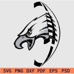 screaming eagle Football svg
