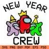 Among Us New Year SVG