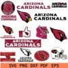 Arizona Cardinals Name Logo Bundle svg