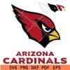 Arizona Cardinals Logo with name layered svg
