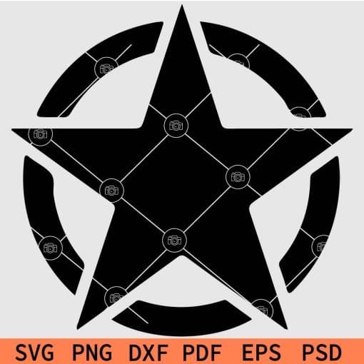 Army Star SVG