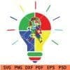 Autism awareness light svg