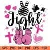Breast Cancer Boxing Glove SVG