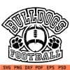 Bull dogs Football SVG