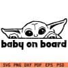 Baby On Board Peeking SVG