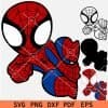 Flying Baby Spider man SVG
