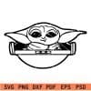 Baby Yoda In Basket SVG