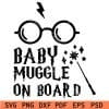 Baby muggle on Board SVG