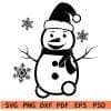 Santa Snowman SVG