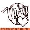 Baseball mom SVG