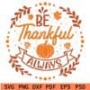 Be thankful always svg