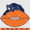 Bear on top of Football SVG