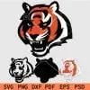 Cincinnati Bengals Logo SVG, Bengal Head SVG