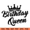 Birthday queen crown SVG