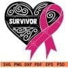 Survivor Heart SVG