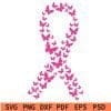 Butterfly Cancer Ribbon SVG