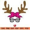 Christmas Reindeer Sunglasses svg