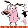 Layered Courage the Cowardly Dog svg