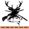 Fish Deer Hunting SVG