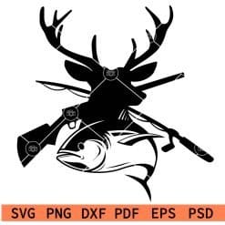 Fish Deer Hunting SVG
