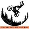 Motocross Biker SVG