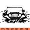 Distressed jeep girl SVG