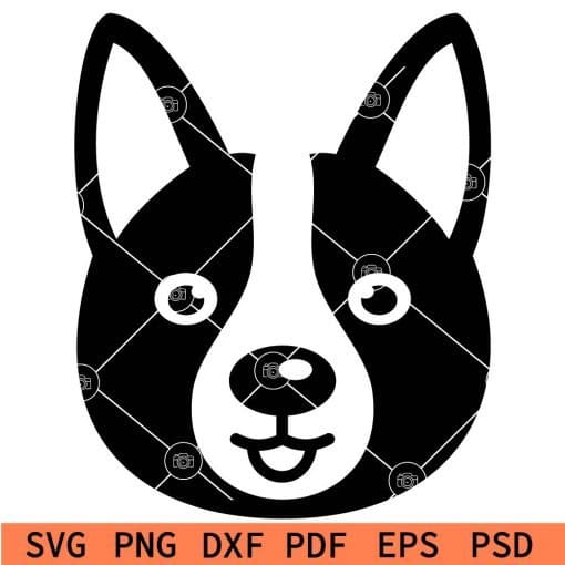 Dog Face SVG