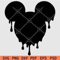 Dripping Mickey SVG