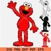 Layered Waving Elmo SVG
