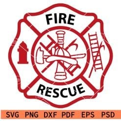 Fire Department Budge SVG